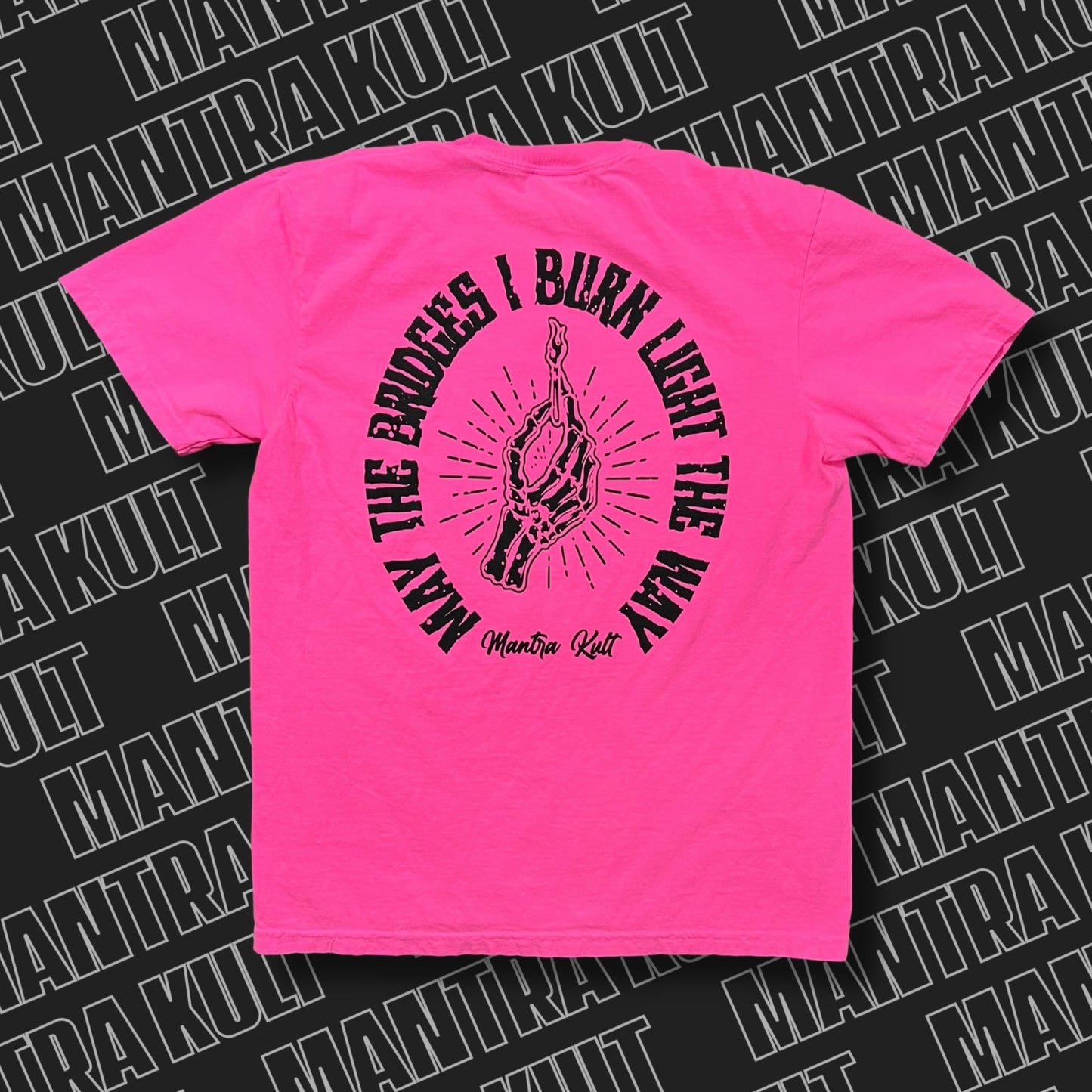 May The Bridges I Burn Light The Way Tee - Pink